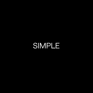 シンプル,simple